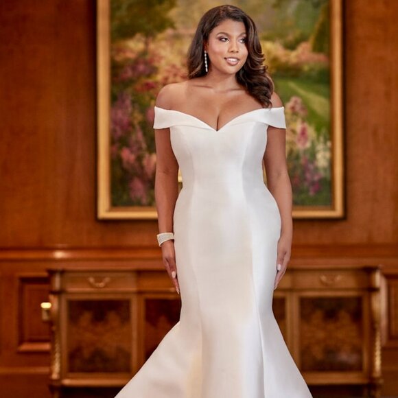 Rebecca Ingram Josie Wedding Gown Size 18, Ivory #9RT846 - Picture 1 of 6